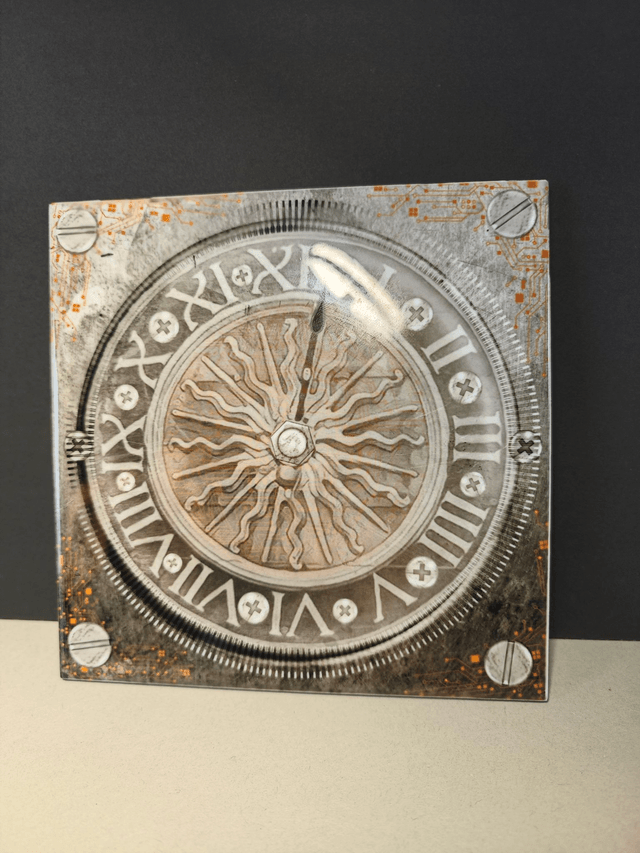 Acier gros horloge