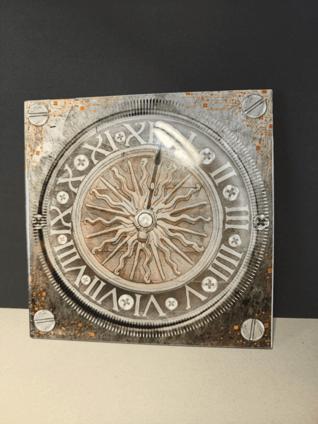 Acier gros horloge