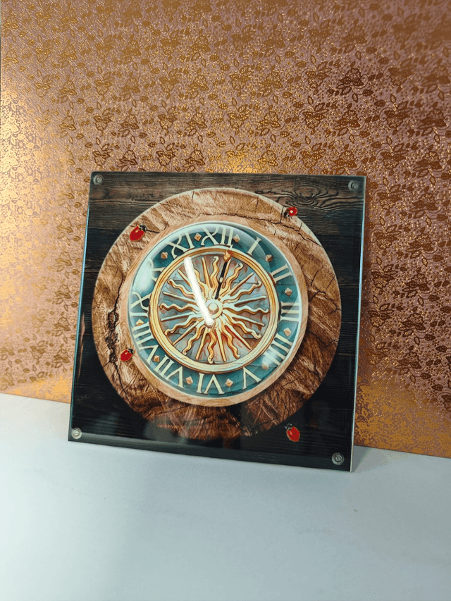 Wood gros horloge